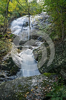 One of the Many Magnificent Cascading Waterfalls by the Crabtree Falls Trail