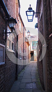 One of the many Snickelways in York, Great Britain