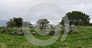 One of many tombs in Carrowmore Megalithic Cemetery in Ireland
