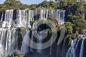 One of the many waterfalls on the Argentinian side of Iguazu Falls.
