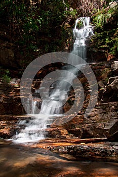 One of the many waterfalls that can be found in Chapada dos Veadeiro