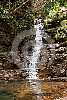 One of the many waterfalls that can be found in Chapada dos Veadeiros