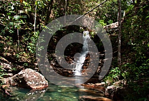 One of the many waterfalls that can be found in Chapada dos Veadeiros