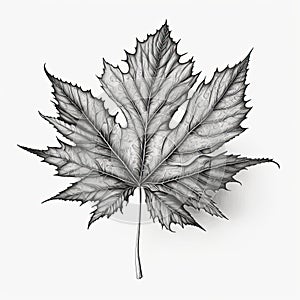 one mapple leaf isolated