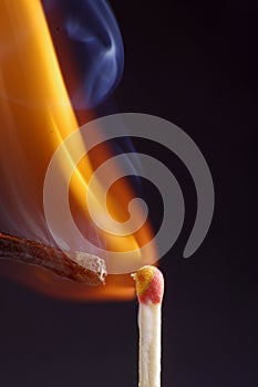 One match is burning another.