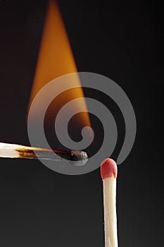 One match is burning another.
