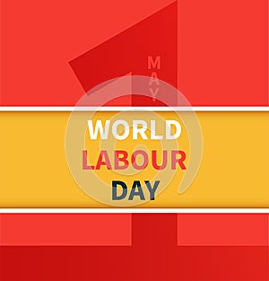 One May Labour Day Vector banner