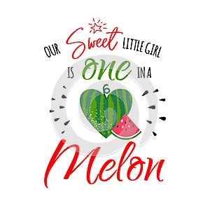 One in a melon girl