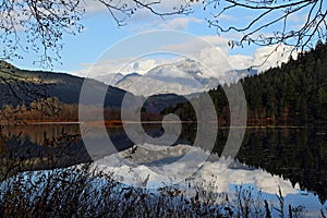 One Mile Lake reflection