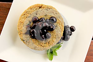 One Minute Blueberry Muffin 4