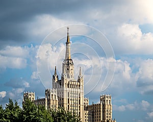 One of Moscow`s famous highrises. photo