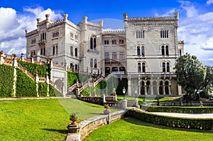 One of the most beautiful castles of Italy - Miramare in Trieste photo