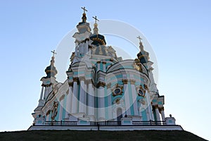 One of the most beautiful churches in Ukraine is located in Kiev. This is a temple in honor of Andrew - the Apostle Jesus Christ