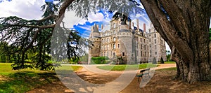 One of the most beautiful and mysterious castles of France - Chateau de Brissac ,Loire valley photo