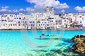 One of the most beautiful traditional fishing villages of Greece - Naoussa in Paros island, Cyclades