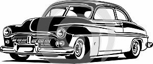 Classic vintage retro american legendary car Ford Mercury photo