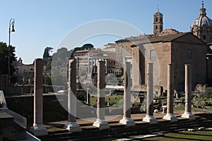 One of the most famous landmarks in the world - Roman Forum in Rome, Italy.