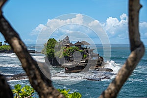 One of the most famous sights in Bali the “Pura Tanah Lot” temple