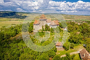 One of the most important tourists attraction in Romania the fortified church in Viscri, Transylvania