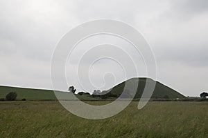 Silbury Hill in Avebury stone circle photo
