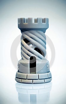 One object photopolymer printed on a 3d printer.