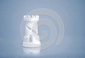 One object photopolymer printed on a 3d printer.