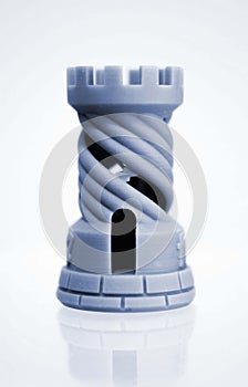 One object photopolymer printed on a 3d printer.