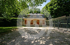 One of the old houses in the park of Versailles
