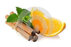 One orange fruit segment