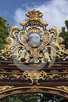 One of the ornate gates and fountains in Stanislas Place - Nancy