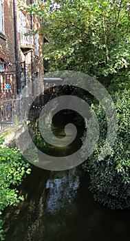 One of Oxford`s streets on the channel, UK