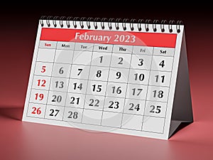 Uno pagina da annuale il negozio scrivania mensile calendario. una data un mese 2023 