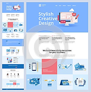 One page website design template