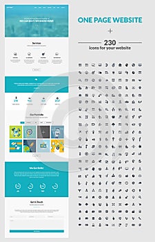 One page website design template
