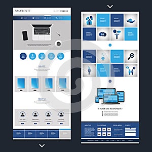 One Page Website Design Template for Your Business