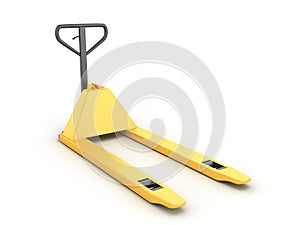 One pallet truck or forklift