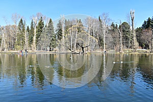 One of the parks in Yekaterinburg.