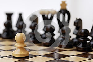 One Pawn Against Whole Opponent. photo