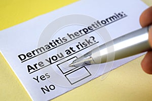 Questionnaire about health problems