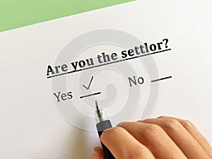 Questionnaire about last will