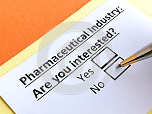 Questionnaire about industry