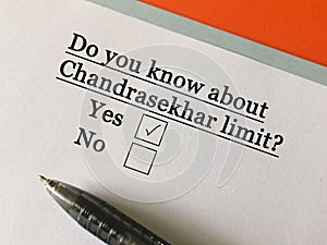 Questionnaire about space technology