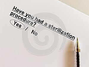 Problem about surgical procedure