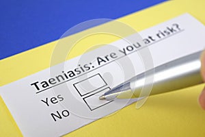 Questionnaire about health problems