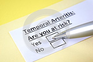 Questionnaire about health problems