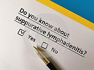 Questionnaire photo