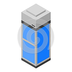 One person elevator icon, isometric style