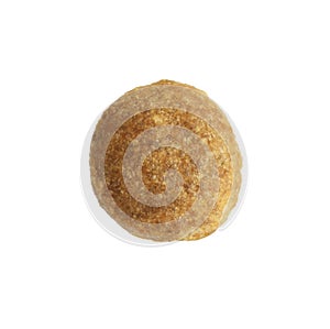 One pet food granule isolated on white