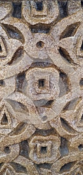 One of the pillar motifs in the grand mosque.