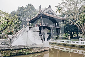 One Pillar pagoda an iconic and popular Buddhist temple in Hanoi the capital cities of Vietnam.